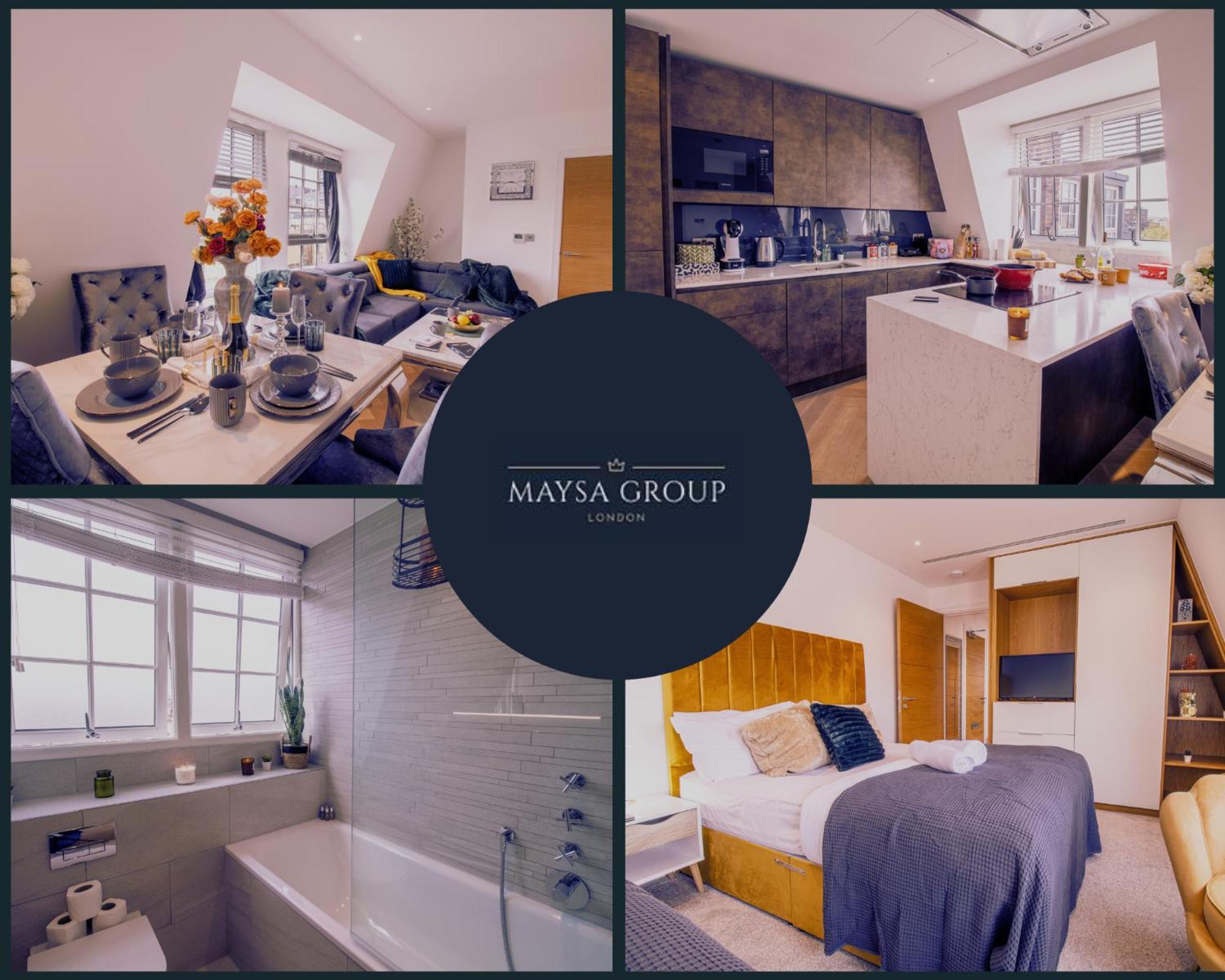 Luxurious 1-Bedroom Penthouse In Marble Arch 71 Лондон Екстериор снимка